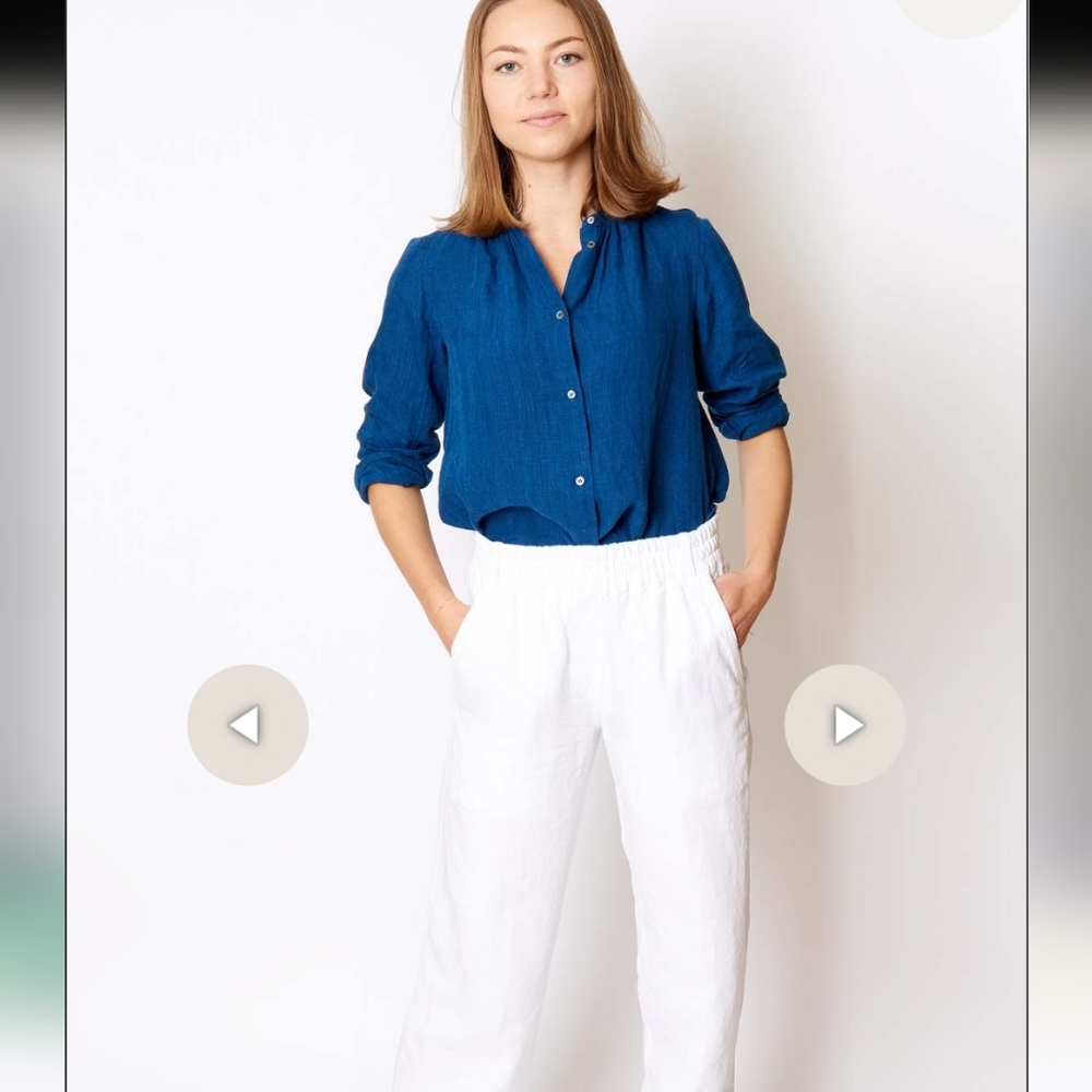 Aspesi Linen Buttondown Denim Shirt